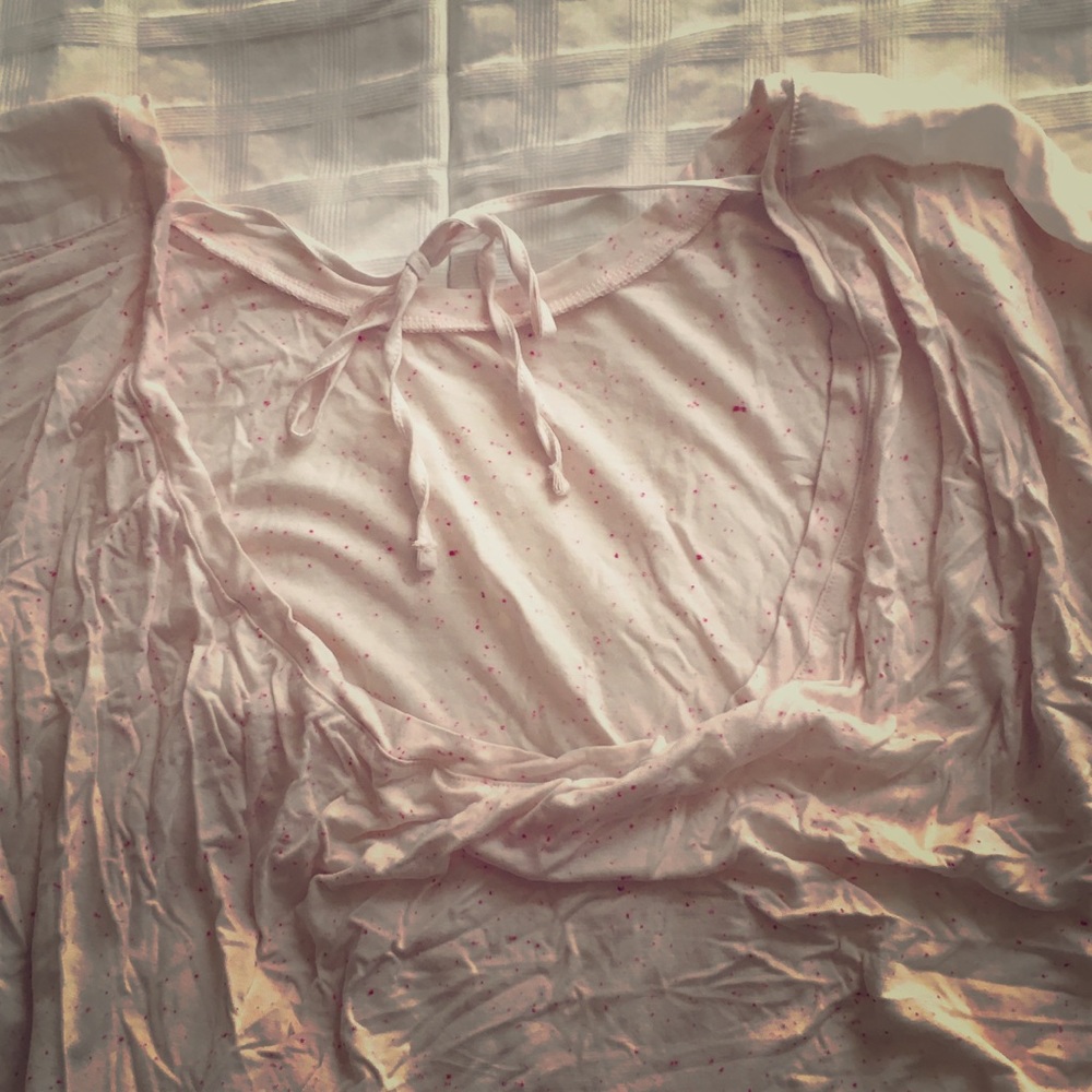 Betsey Johnson Draped Back Pajama Set Sz L